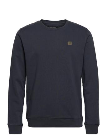 Basic Organic Crew Sweatshirt Trøje Blå Clean Cut Copenhagen