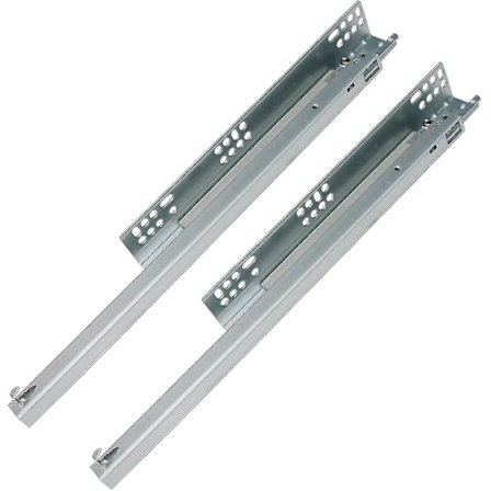 Skuffeskinne, undermontert skjult selvmyk lukkende underskjult skap møbler skuffeskinner (18 tommer) - XC