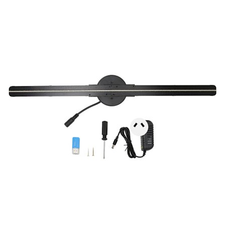 3D Hologram Vifte 16,5in 2000x224 WiFi 3D Projektor med 224 LED Lys Perler for Forretningsbutikk Reklame 100‐240V AU Plugg