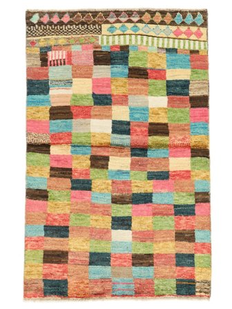 Berber Colourful Vloerkleed Modern Bruin/Oranje (Wol, Afghanistan)