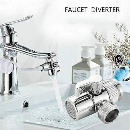 Omkopplare Kranadapter Diskbänk Splitter Avledare -ventil Vattenkran