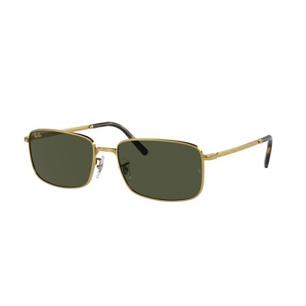 Ray-Ban -Aurinkolasit - Gold Rectangular - Ray-Ban RB3717 919631 6018