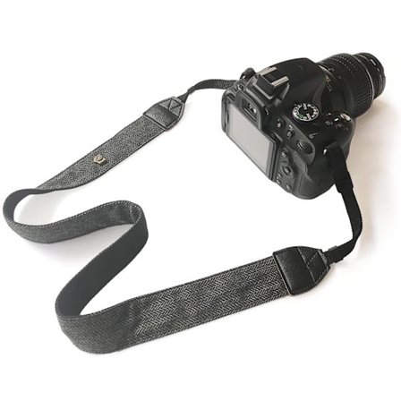 Kamerarem til skulder og nakke, blød vintage print kamerarem til DSLR/SLR/Nikon/Canon/Sony/Lumix/Fujifilm/Rico/Samsung/Pentax/Olympus osv.