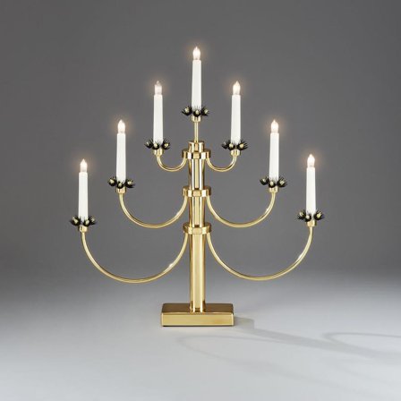 Konstsmide 2050-810TR Lysestake 7 lys messing, Belysning