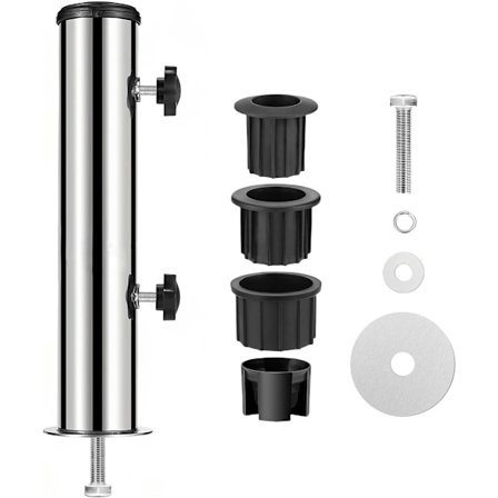Parasolfod - Parasolstang montering - Parasolfodspind - Parasolbor - Universal udendørs parasol st&