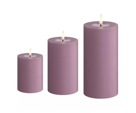 Deluxe Homeart Kubbelys LED Lys-Lilla Ø7.5x20