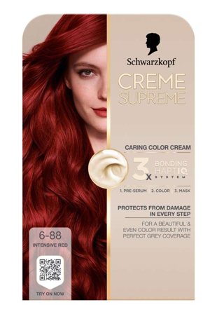 Schwarzkopf Creme Supreme Hårfärg Dam Röd 1 ST