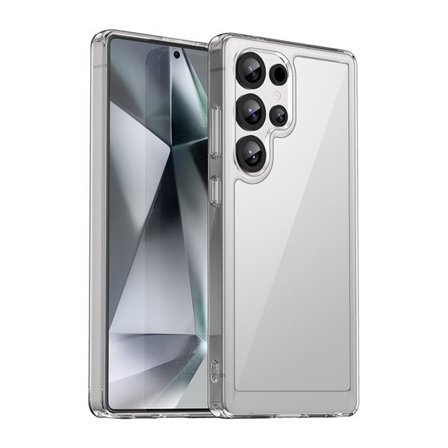 Outer Space Case Silikoneetui med geleramme til Samsung Galaxy S25 Ultra - Transparent