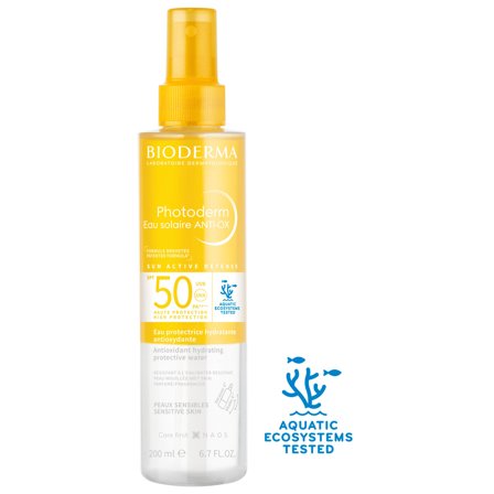 BIODERMA Eau Solaire ANTI-OX SPF50 200ml - Spray solare corpo alta prot.