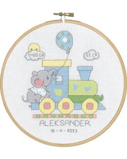 Stickpackung Bild Kinderzimmer Blau - Permin