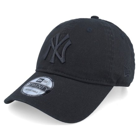 New Era - MLB Nero unconstructed Cappellino - New York Yankees 9TWENTY Black/Black Dad Cap @ Hatstore