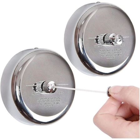 2 kpl Ulosvedettävää Vaatetankoja Vahvalla Narulla, Suihku Vaatetanko