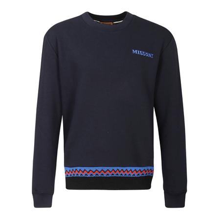 Missoni - Tröjor - Blå - Herr - Storlek: L, Herr, Storlek: L