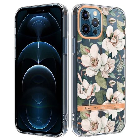 Supertunt och tåligt mjukfodral för iPhone 12 Pro Max - Grön Gardenia