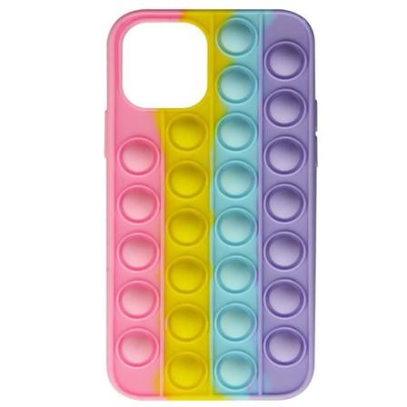 Apple iPhone 12 Mini Anti-stress Bubble pop Fidget Toy Case - Multicolor Sort