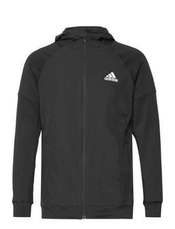 Training Full-Zip Hoodie Outerwear Sport Jackets Sort Adidas Performance