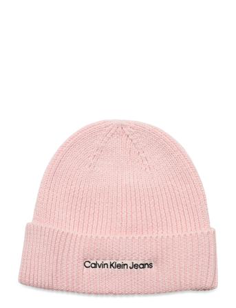 Institutional Embro Beanie Accessories Headwear Beanies Lyserød Calvin Klein