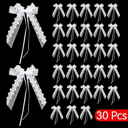 30 stk. Mahogni Kærligheds Garnbue Fest Bryllup Vogn Dekoration Bue