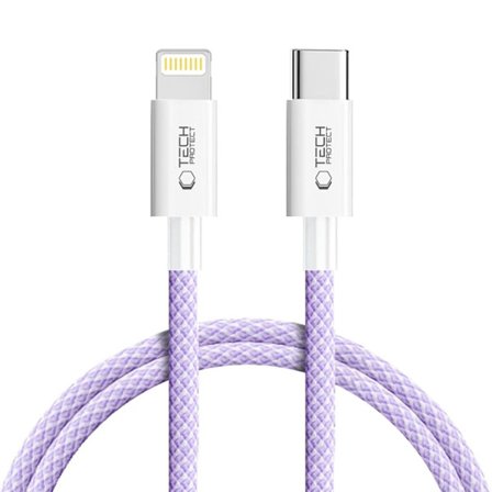 Tech-Protect USB-C till Lightning kabel Ultraboost 1m - Mauve