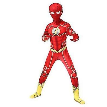 Barn Gutter Menn Halloween Cosplay-kostyme The Flash Performance Outfit 170