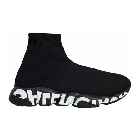 Balenciaga Vintage Pre-owned Speed Graffiti Sneakers svart, Herr, Herr, Storlek: 41 EU