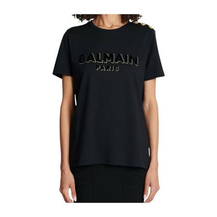Balmain T-Shirts Sort, Dame