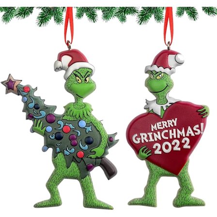 2 Julgransprydnader - Hur det gröna monstret stal hängningen