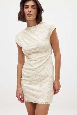 NA-KD - Minikjole med åpen rygg - Kjoler - Offwhite - M