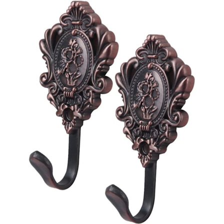 2 stk. holdbare kroge til gardiner, gardinholdere, vintage kroge