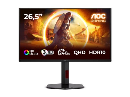AOC AOC 27tum Q27G4ZDR - 27tum QD-OLED-skärm med QHD och 240 Hz