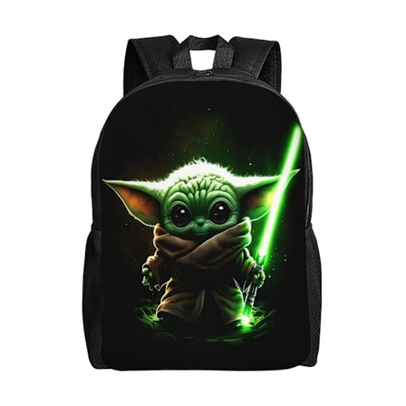 x239 Baby Yoda Ryggsekker For Gutter Jenter Laptopvesker Lett Slitesterk Ryggsekk Skolesekk For Tenåringer Barneskole Ungdomsskole BokveskedmSJB3680
