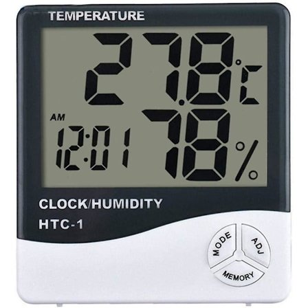 Profesjonell Mini Digital Innendørs Hygrometer Med LCD-Skjerm For Hjem Kontor Barnehage Komfort