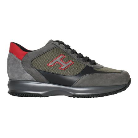Hogan, Sneakers Interactive Grijs, Heren, Maat:43 EU,nubuck