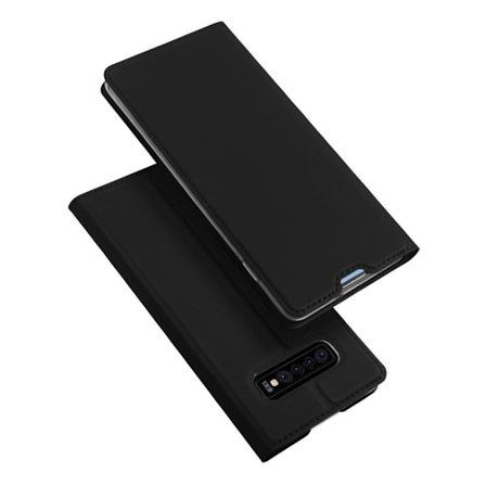 DUX DUCIS Samsung Galaxy S10 Plus Läderfodral - Svart
