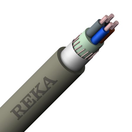 Reka PFSP Cu kabel 4x2,5mm2 metervare 1-500m