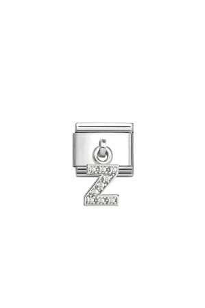 CHARMS Letter cz & 925 Sterling Silver Z