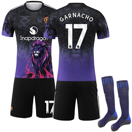 Manchester United 2025-26 Hjemmedrakt for Barn & Voksne med Sokker - Garnacho #17