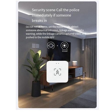 Wifi Menneskelig Tilstedeværelse Bevegelsessensor Radar Lyssensor To-I-En Tuya Smart Life Hjemmeautomasjon.pa