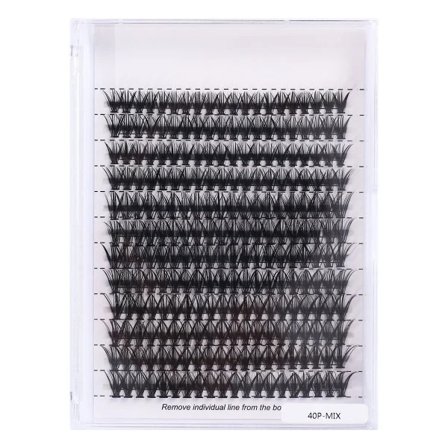 Individual Eyelash Extensions - Natural Volume Set - 40pc Black