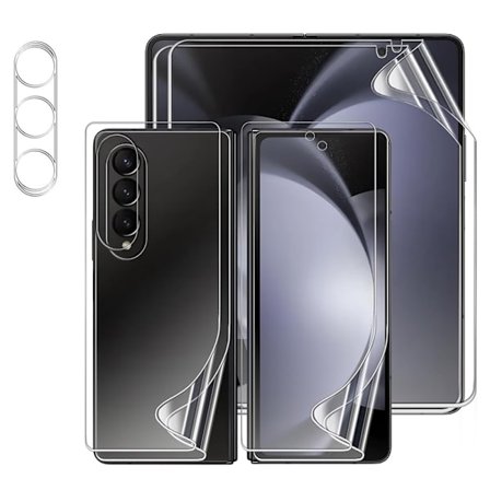 Samsung Galaxy Z Fold 7 Hydrogel Skärmskydd 3-in-1 Huvudskärm, Baksida & Kamera