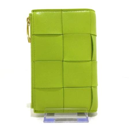 Bottega Veneta Vintage, Pre-owned Leather wallets Groen, Dames, Maat:ONE Size