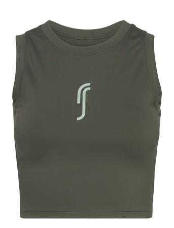 Women's Racquet Top Crop Tops Sleeveless Crop Tops Grønn RS Sports*Betinget Tilbud