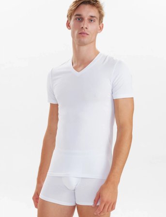 JBS Jbs 2-Pack V-Neck Bamboo - White - M