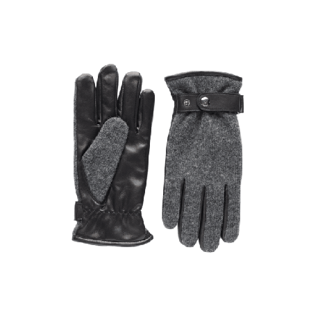 John Henric Leather Gloves Cortina Accessoarer Herr Grå 9