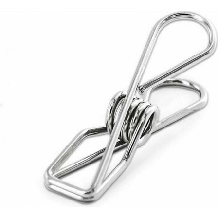 40 Stykker - Clips - Metalclips - Metalklædningsstifter - Clips i rustfrit stål