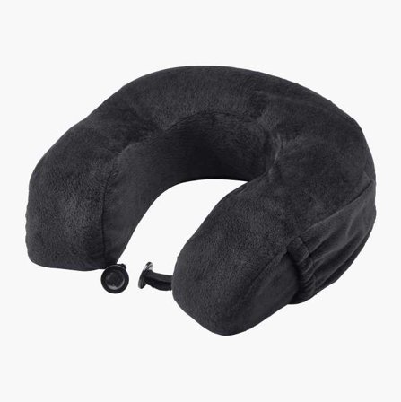 Biltema - Nakkepute med Memory Foam, (L) 28 x (B) 28 x (H) 11 cm, Avtakbart Trekk, Innsydd Etui