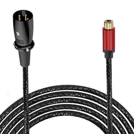 XLR-kontakter RCA-uttag Kabel för professionell utrustning Anti-interferensdesign