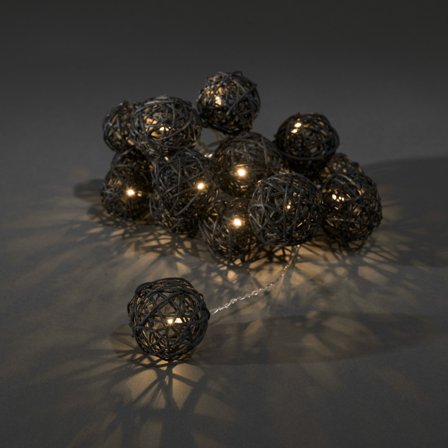 Konstsmide 3151-703 Lysslynge baller Svart, Belysning