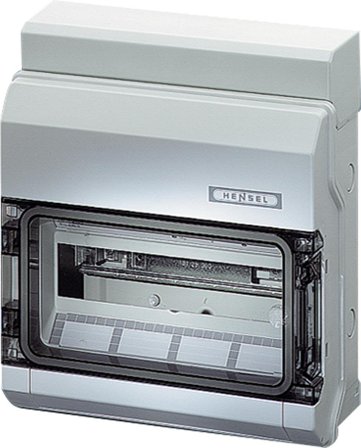 Hensel KV 1512 Normkapsling 1 rad, IP54 12 moduler, Elfördelning & strömförsörjning