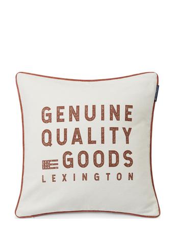 Genuine Printed Recycled Cotton Pillow Cover Home Textiles Cushions & Blankets Cushion Covers Hvid Lexington Home